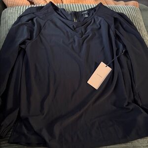 Halogen black sleeve Nordstrom m